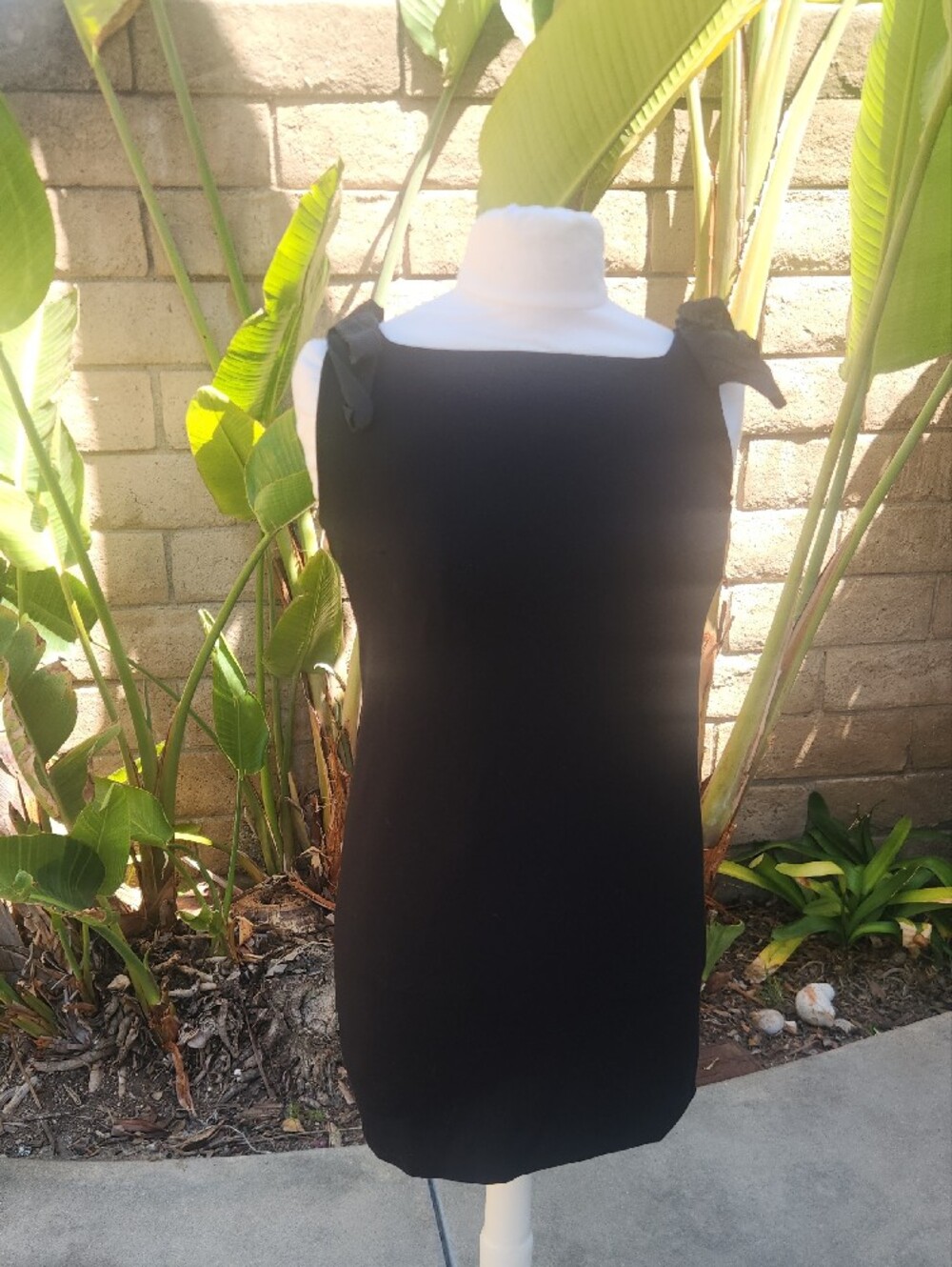 Dsquared2 black sleeveless sheath dress size small